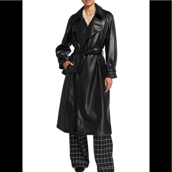 Alice & Olivia Nevada VEGAN Leather Coat –– NWT - Picture 5 of 17